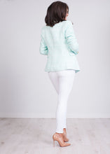 Load image into Gallery viewer, Arabella Mint &amp; White Blazer - The Walk in Wardrobe