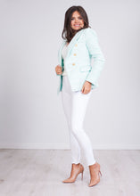 Load image into Gallery viewer, Arabella Mint &amp; White Blazer - The Walk in Wardrobe