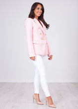 Load image into Gallery viewer, Arabella Pink Shimmer Blazer - The Walk in Wardrobe