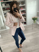 Load image into Gallery viewer, Arabella Pink &amp; White Blazer - The Walk in Wardrobe