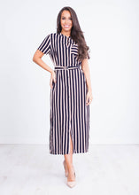 Load image into Gallery viewer, Arabella Stripe Dress - The Walk in Wardrobe