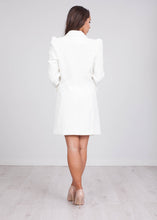 Load image into Gallery viewer, Arabella White Blazer Dress - The Walk in Wardrobe