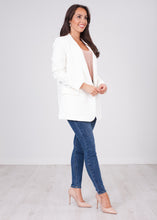 Load image into Gallery viewer, Arabella White Boyfriend Blazer - The Walk in Wardrobe