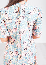 Load image into Gallery viewer, Cara Apricot Floral Midi Dress - The Walk in Wardrobe