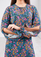 Load image into Gallery viewer, Cara Blue Split Sleeve Dress - The Walk in Wardrobe