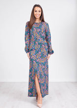 Load image into Gallery viewer, Cara Blue Split Sleeve Dress - The Walk in Wardrobe