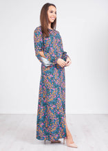 Load image into Gallery viewer, Cara Blue Split Sleeve Dress - The Walk in Wardrobe