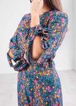 Load image into Gallery viewer, Cara Blue Split Sleeve Dress - The Walk in Wardrobe