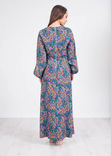 Load image into Gallery viewer, Cara Blue Split Sleeve Dress - The Walk in Wardrobe