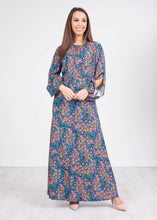 Load image into Gallery viewer, Cara Blue Split Sleeve Dress - The Walk in Wardrobe