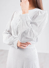 Load image into Gallery viewer, Cara Polka Dot Midi Dress - The Walk in Wardrobe
