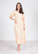 Load image into Gallery viewer, Cara Polka Dot Puff Sleeve Dress - The Walk in Wardrobe