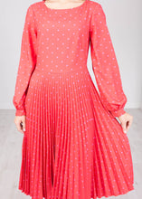 Load image into Gallery viewer, Cara Red Polka Dot Dress - The Walk in Wardrobe
