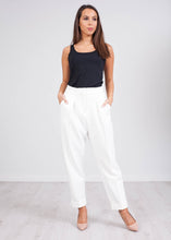 Load image into Gallery viewer, Cara White Tailored Trousers - The Walk in Wardrobe