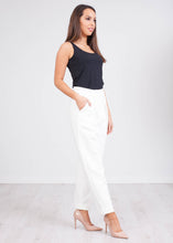 Load image into Gallery viewer, Cara White Tailored Trousers - The Walk in Wardrobe