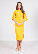 Load image into Gallery viewer, Cara Yellow Kimono Dress - The Walk in Wardrobe