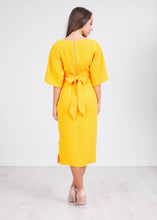 Load image into Gallery viewer, Cara Yellow Kimono Dress - The Walk in Wardrobe