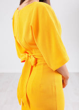 Load image into Gallery viewer, Cara Yellow Kimono Dress - The Walk in Wardrobe
