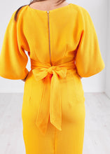 Load image into Gallery viewer, Cara Yellow Kimono Dress - The Walk in Wardrobe