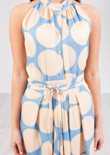 Load image into Gallery viewer, Carla Blue &amp; Beige Dress - The Walk in Wardrobe