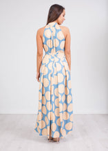 Load image into Gallery viewer, Carla Blue &amp; Beige Dress - The Walk in Wardrobe