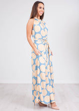 Load image into Gallery viewer, Carla Blue &amp; Beige Dress - The Walk in Wardrobe
