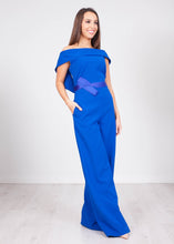 Load image into Gallery viewer, Carla Blue Jumpsuit - The Walk in Wardrobe