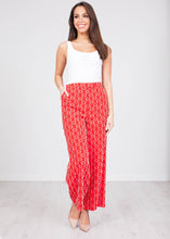 Load image into Gallery viewer, Carla Red Culotte Trousers - The Walk in Wardrobe