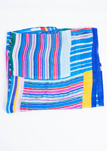 Load image into Gallery viewer, Carly Blue Pattern Scarf - The Walk in Wardrobe