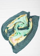 Load image into Gallery viewer, Carly Green Pattern Scarf - The Walk in Wardrobe