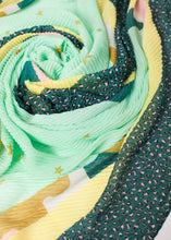 Load image into Gallery viewer, Carly Green Pattern Scarf - The Walk in Wardrobe