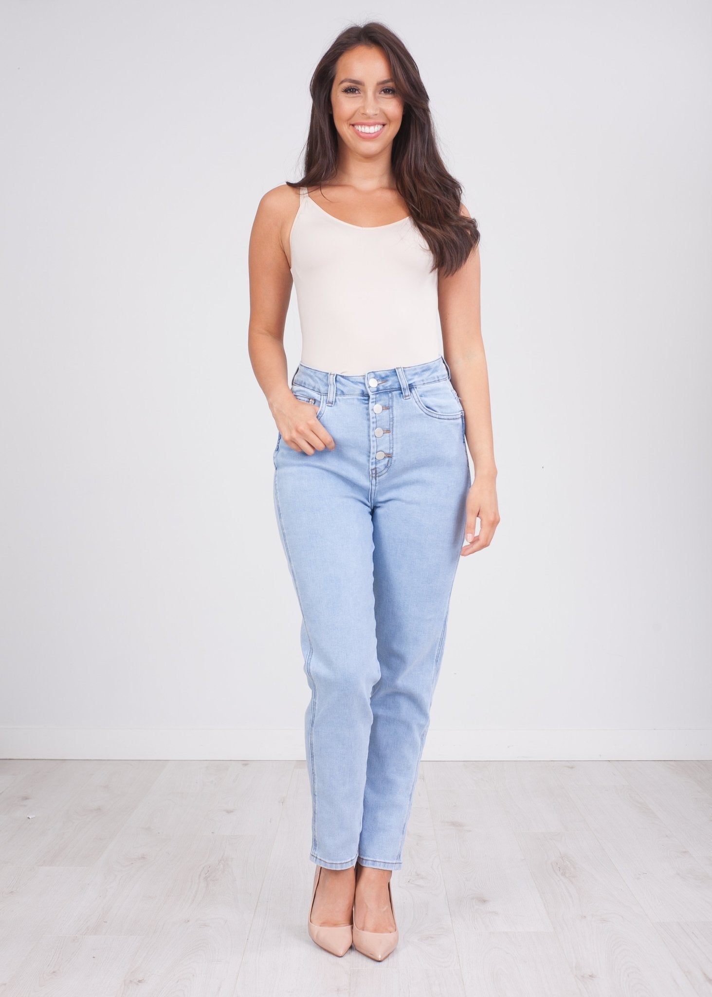 'Caroline' 4 Button Jeans - The Walk in Wardrobe