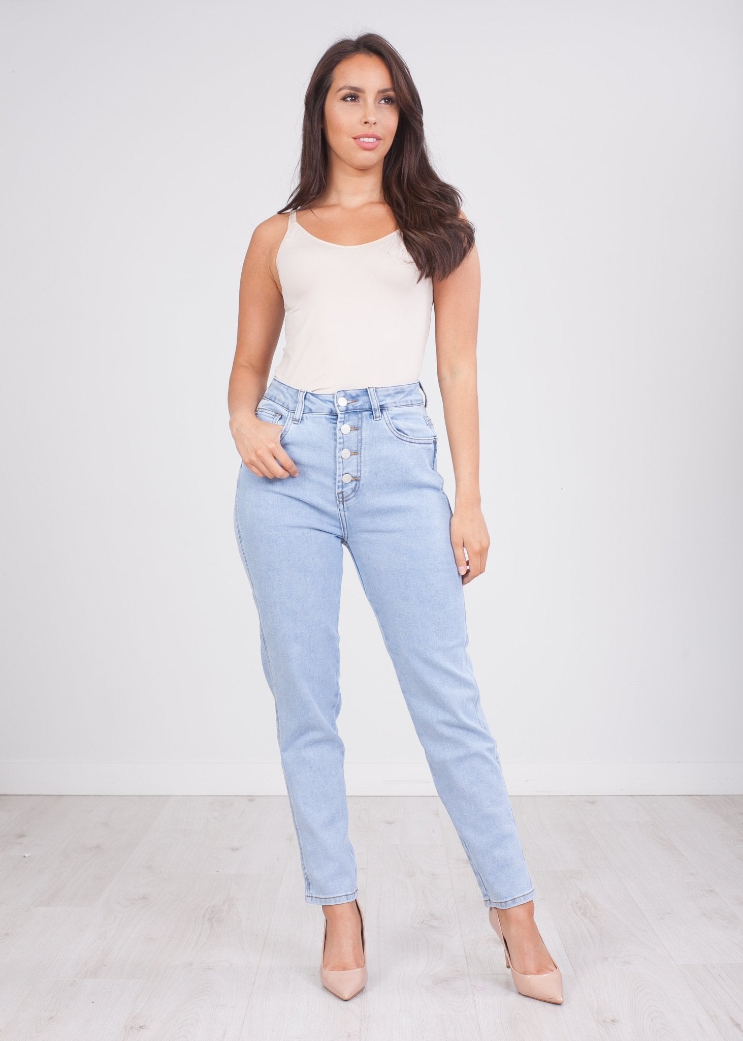 'Caroline' 4 Button Jeans - The Walk in Wardrobe