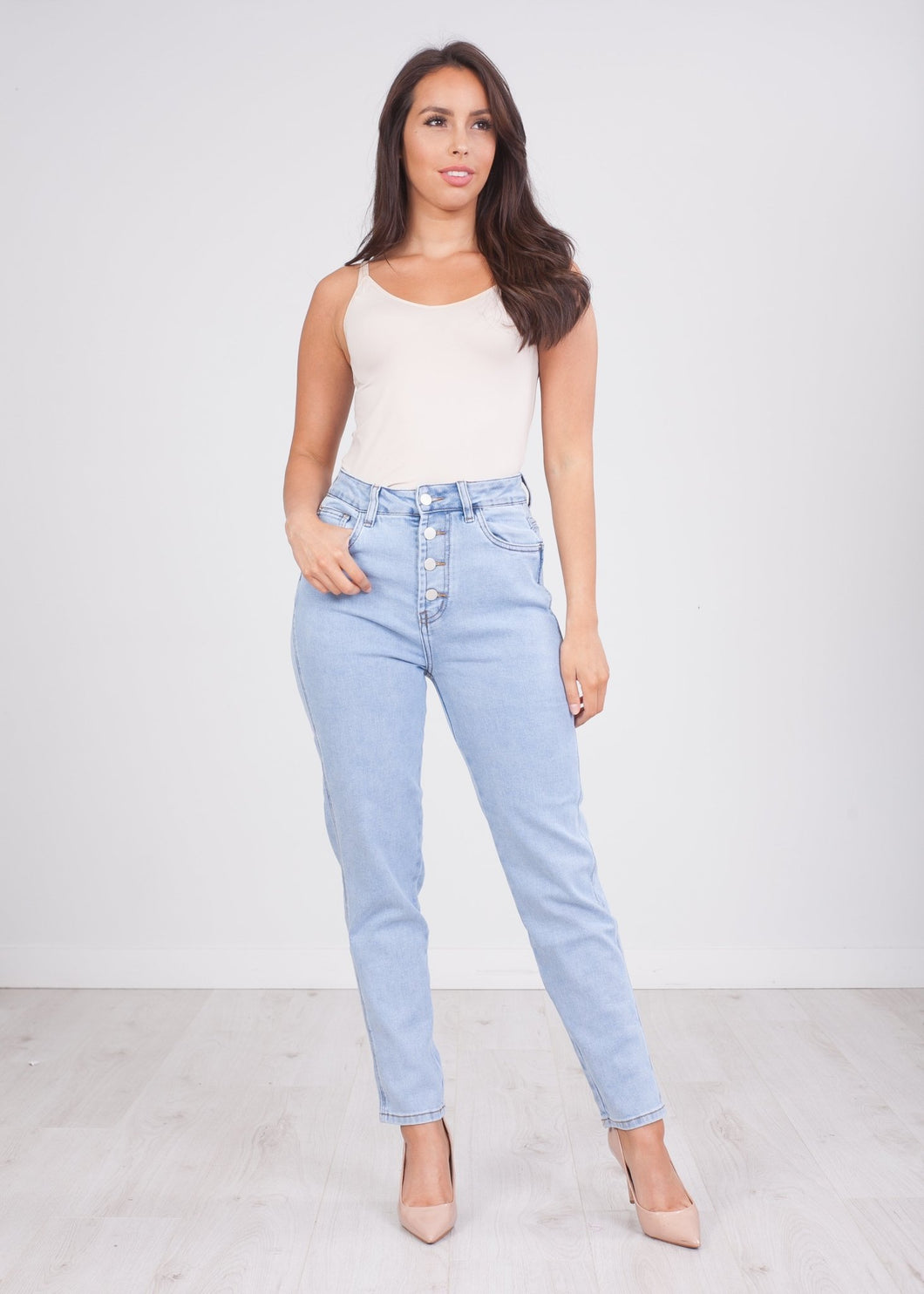 'Caroline' 4 Button Jeans - The Walk in Wardrobe