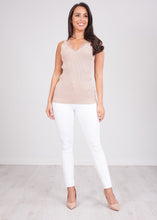 Load image into Gallery viewer, Cherie Biscuit Fine Knit Cami - The Walk in Wardrobe