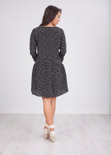 Load image into Gallery viewer, Cherie Black Printed Dress - The Walk in Wardrobe