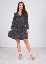 Load image into Gallery viewer, Cherie Black Printed Dress - The Walk in Wardrobe