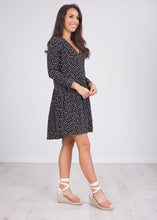 Load image into Gallery viewer, Cherie Black Printed Dress - The Walk in Wardrobe