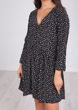 Load image into Gallery viewer, Cherie Black Printed Dress - The Walk in Wardrobe