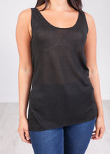 Load image into Gallery viewer, Cherie Black Shimmer Cami - The Walk in Wardrobe