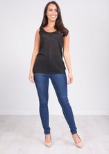 Load image into Gallery viewer, Cherie Black Shimmer Cami - The Walk in Wardrobe