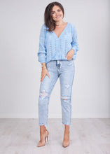 Load image into Gallery viewer, Cherie Blue Cardigan - The Walk in Wardrobe