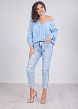 Load image into Gallery viewer, Cherie Blue Cardigan - The Walk in Wardrobe