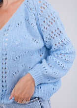 Load image into Gallery viewer, Cherie Blue Cardigan - The Walk in Wardrobe