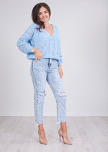 Load image into Gallery viewer, Cherie Blue Cardigan - The Walk in Wardrobe