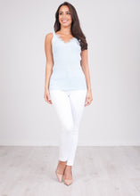 Load image into Gallery viewer, Cherie Blue Fine Knit Cami - The Walk in Wardrobe