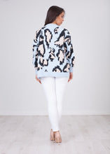Load image into Gallery viewer, Cherie Blush &amp; Blue Cardigan - The Walk in Wardrobe