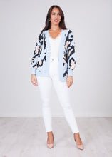 Load image into Gallery viewer, Cherie Blush &amp; Blue Cardigan - The Walk in Wardrobe