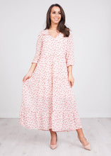 Load image into Gallery viewer, Cherie Blush Polka Dot Midi Dress - The Walk in Wardrobe
