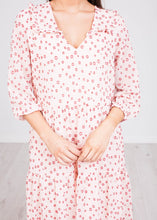 Load image into Gallery viewer, Cherie Blush Polka Dot Midi Dress - The Walk in Wardrobe
